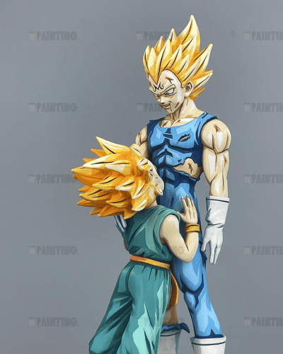 22CM Dragon Ball Vegeta Father & Son Figure Repaint