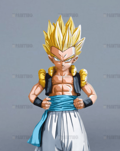 19CM Dragon Ball Super Saiyan Gotenks Action Figure Repaint