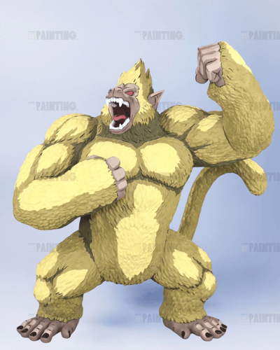 DBZ Golden Great Ape Goku Figure Repaint