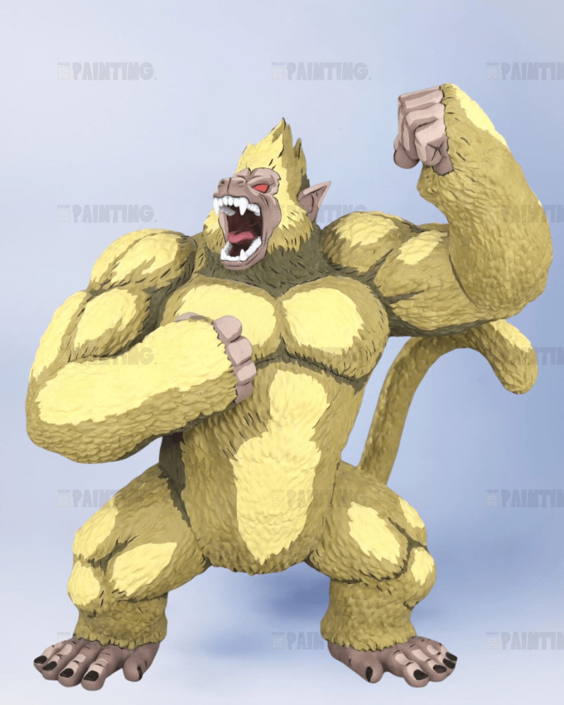 DBZ Golden Great Ape Goku Figure Repaint