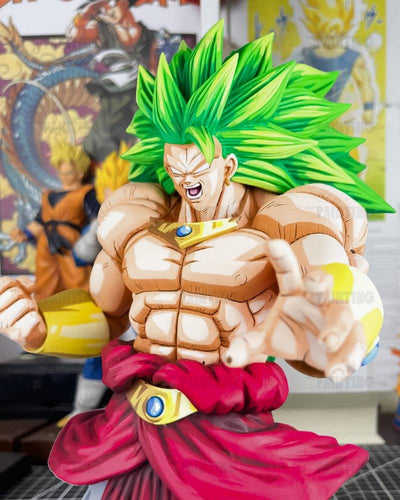 2D Comic Colour Dragon Ball Heroes Broly SSJ3 Figure