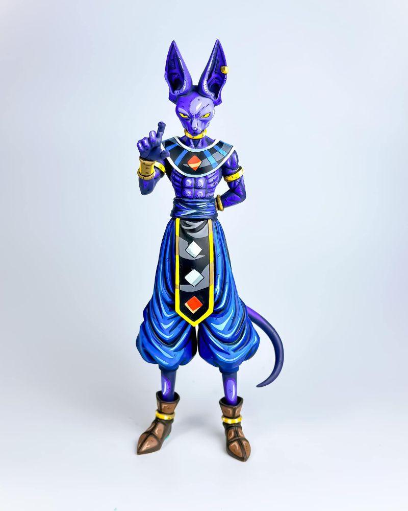 26CM Dragon Ball Z Lord Beerus Figure Repaint - 2D Figure Painting