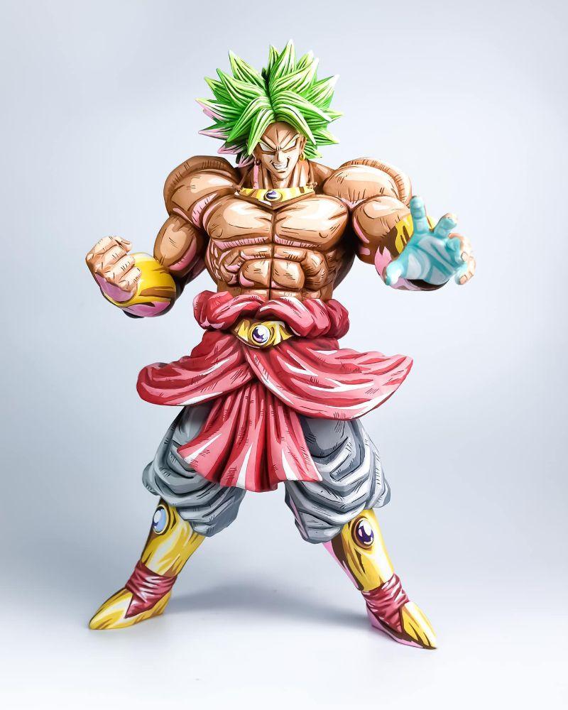 30CM Dragon Ball Z Broly Figure Repaint - 2D Figure Painting