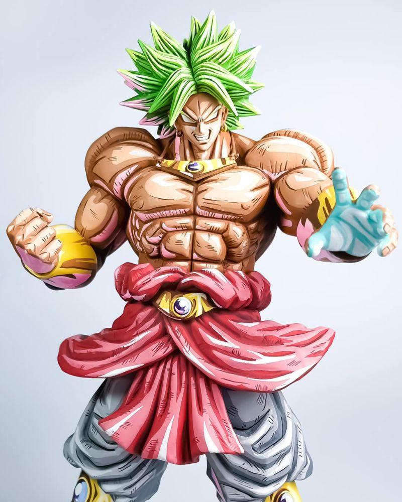 30CM Dragon Ball Z Broly Figure Repaint - 2D Figure Painting