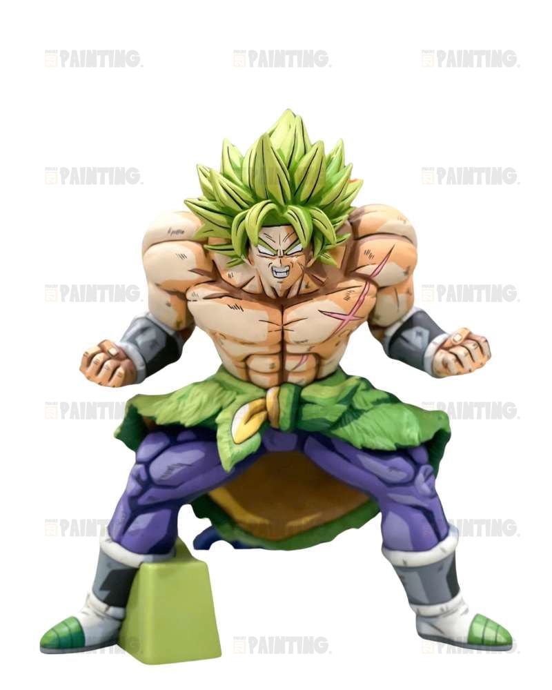 15CM Dragon Ball Broly 2D Anime Colour Figure Repaint