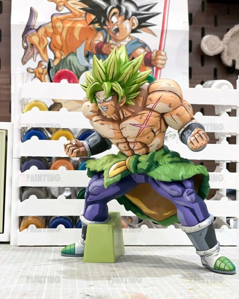 15CM Dragon Ball Broly 2D Anime Colour Figure Repaint