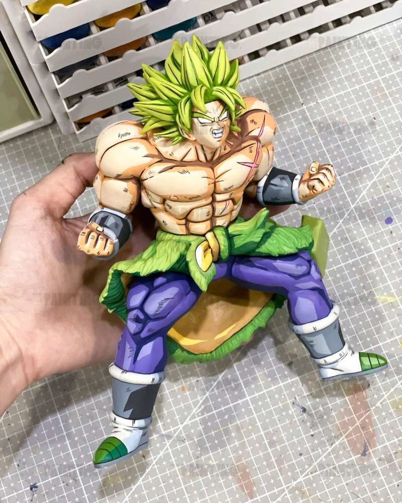 15CM Dragon Ball Broly 2D Anime Colour Figure Repaint
