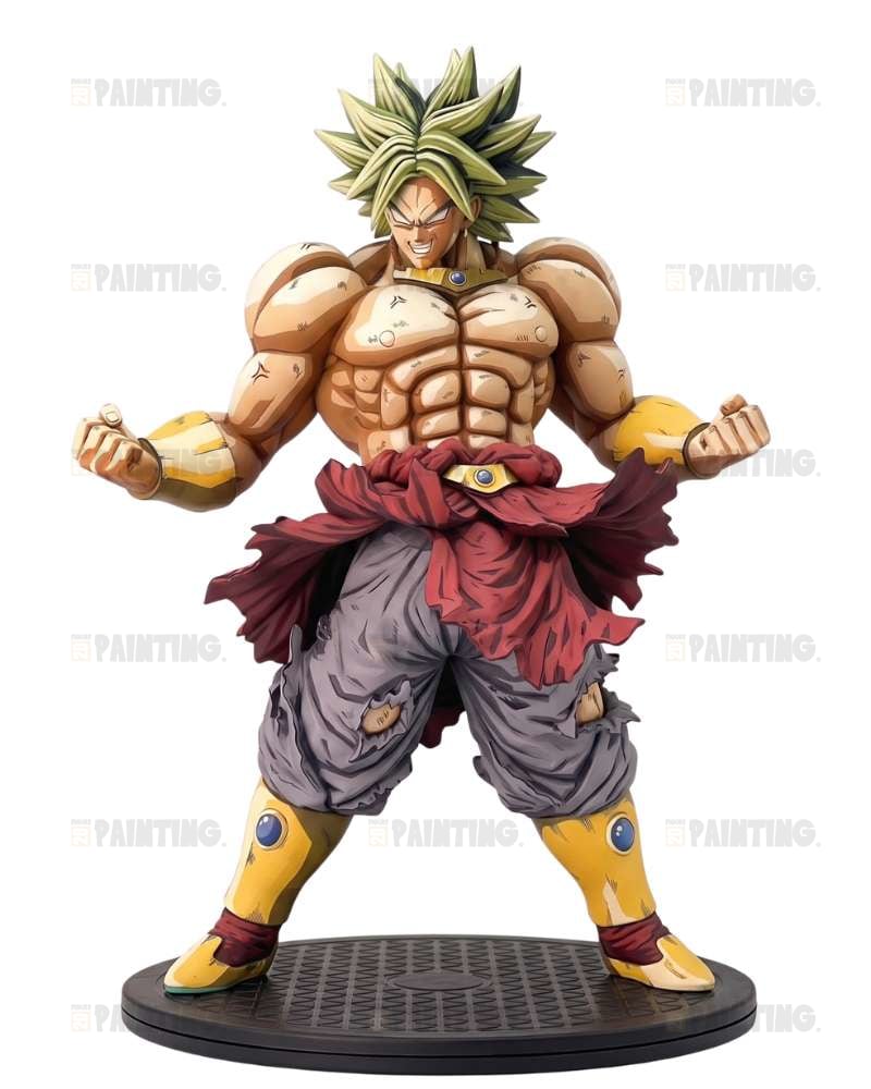 31CM Custom Dragon Ball Super Saiyan Broly Anime Figure