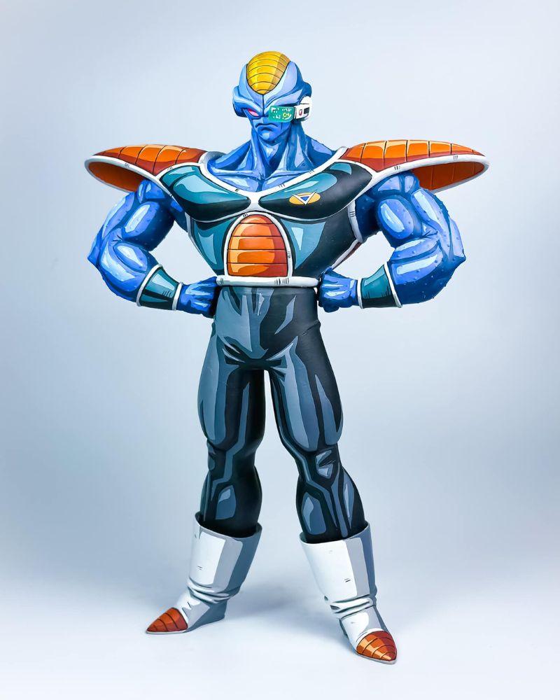 28CM Dragon Ball Z Ginyu Force Burter Figure Repaint - 2D Figure Painting