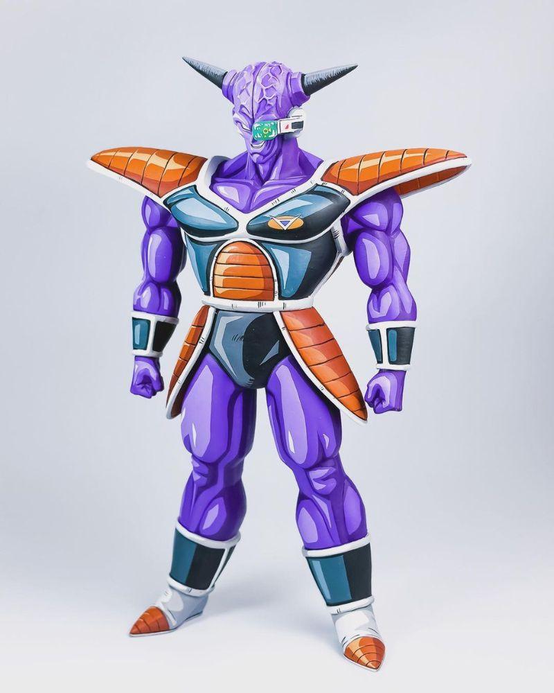 28CM Dragon Ball Z Ginyu Force Captain Ginyu Figure Repaint - 2D Figure Painting