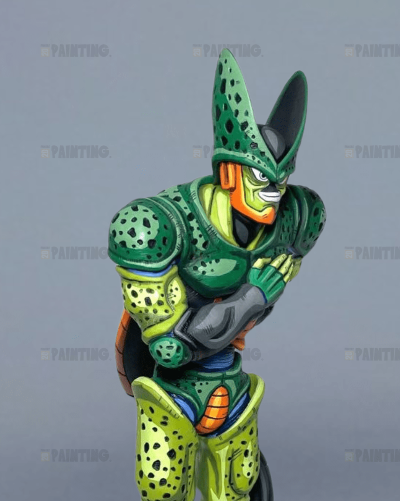 27CM Dragon Ball Cell 2nd Form Figure Repaint