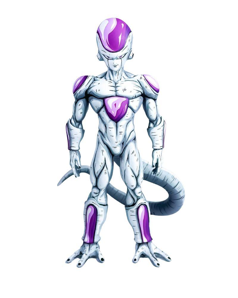 24CM Dragon Ball Z Frieza Final Form Figure Repaint - 2D Figure Painting