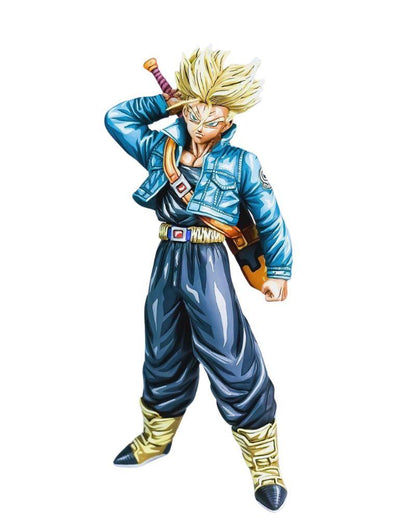 30CM Dragon Ball Z Future Trunks Figure Repaint - 2D Figure Painting