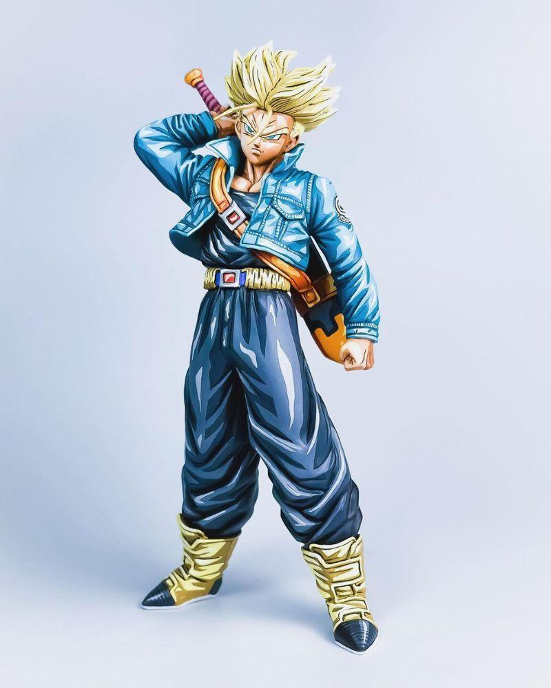 30CM Dragon Ball Z Future Trunks Figure Repaint - 2D Figure Painting