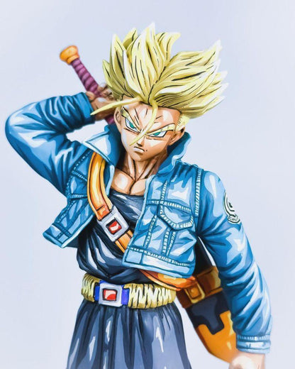 30CM Dragon Ball Z Future Trunks Figure Repaint - 2D Figure Painting