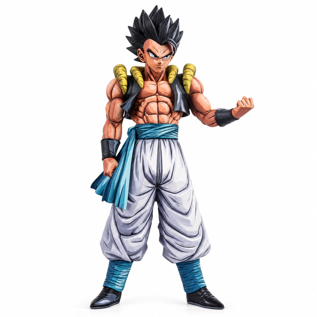 Hand-Painted Dragon Ball Gogeta Base Form Figure Repaint — full figure