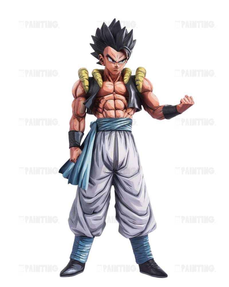 Dragon Ball Super Saiyan Gogeta 2D Anime Figure Repaint