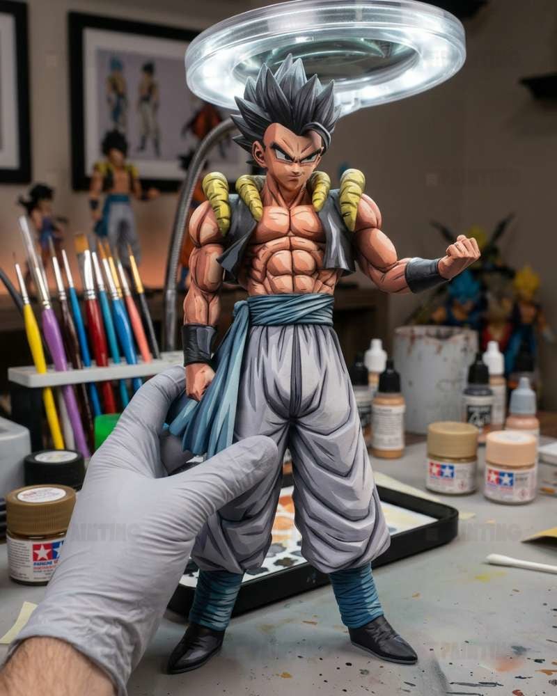 Dragon Ball Super Saiyan Gogeta 2D Anime Figure Repaint
