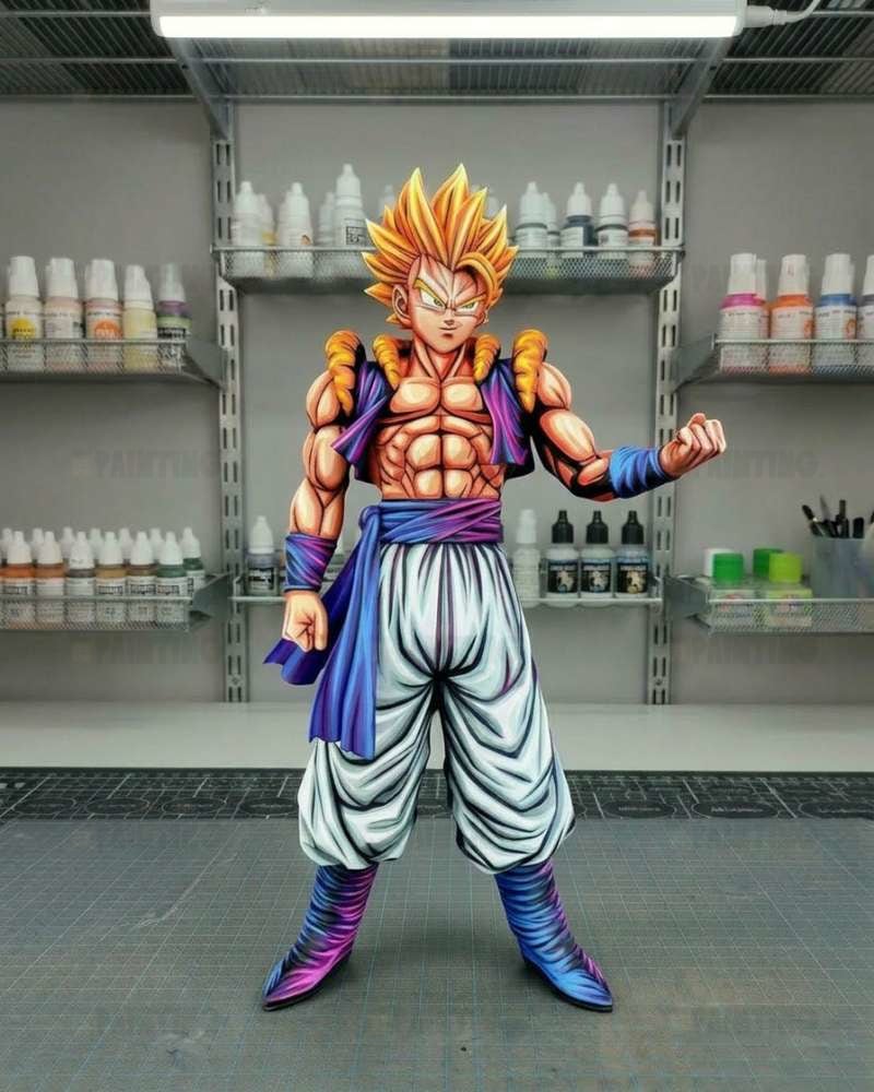 Dragon Ball Super Saiyan Gogeta Anime Colour Figure Repaint