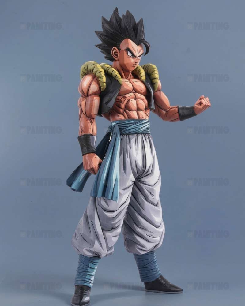 Dragon Ball Super Saiyan Gogeta 2D Anime Figure Repaint