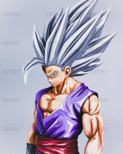 33CM Dragon Ball Z Gohan Beast Figure Repaint - 2D Figure Painting