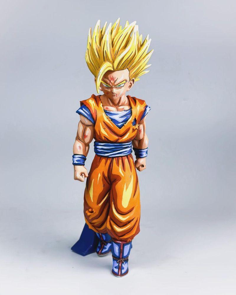 19CM Dragon Ball Z Gohan SSJ2 Figure Repaint - 2D Figure Painting