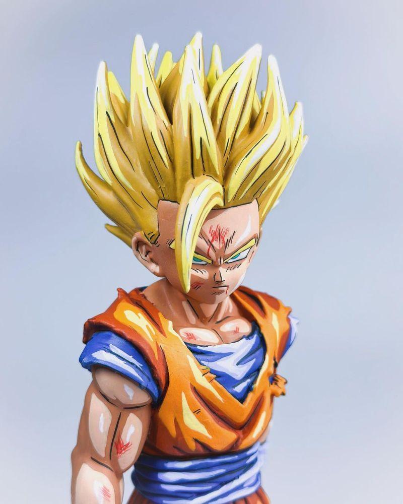 19CM Dragon Ball Z Gohan SSJ2 Figure Repaint - 2D Figure Painting