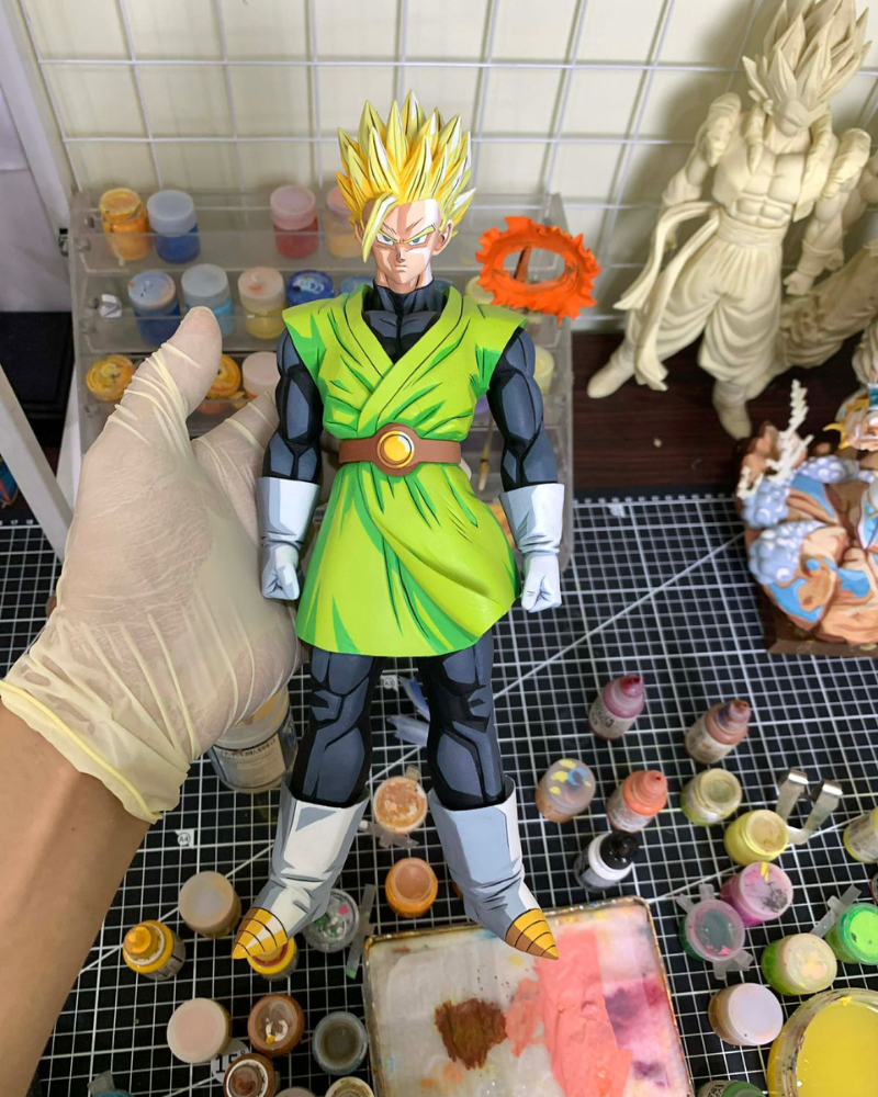 25CM Dragon Ball Z Super Saiyan Son Gohan Figure Repaint