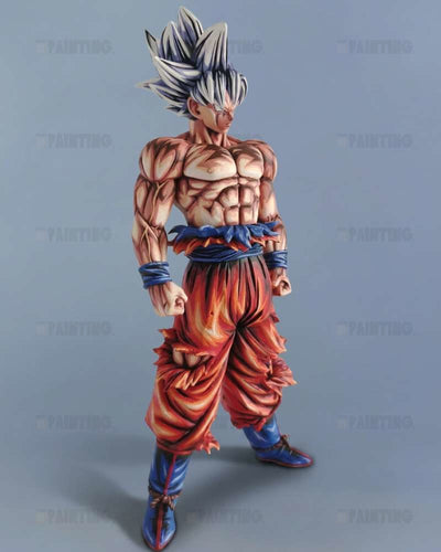 Dragon Ball Goku UI 2D Anime Colour Figure Repaint