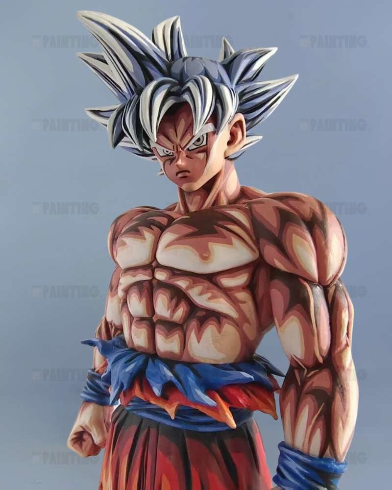 Dragon Ball Goku UI 2D Anime Colour Figure Repaint