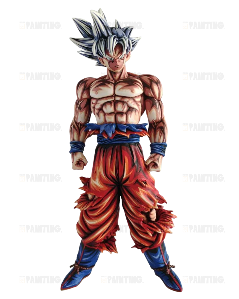 Dragon Ball Goku UI 2D Anime Colour Figure Repaint