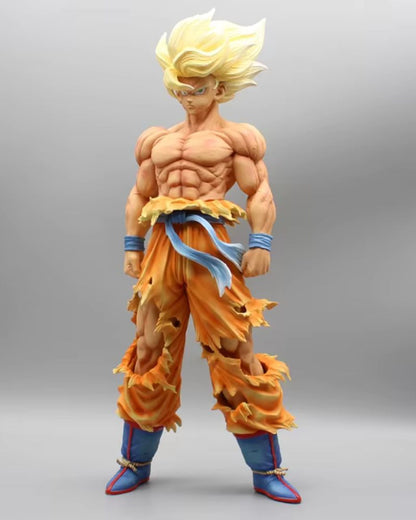 44CM Dragon Ball Z Goku SSJ War Damage Figure Repaint