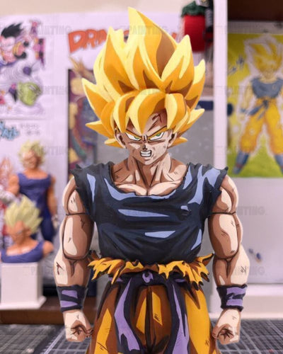 Dragon Ball Super Saiyan Son Goku Anime Figure Repaint