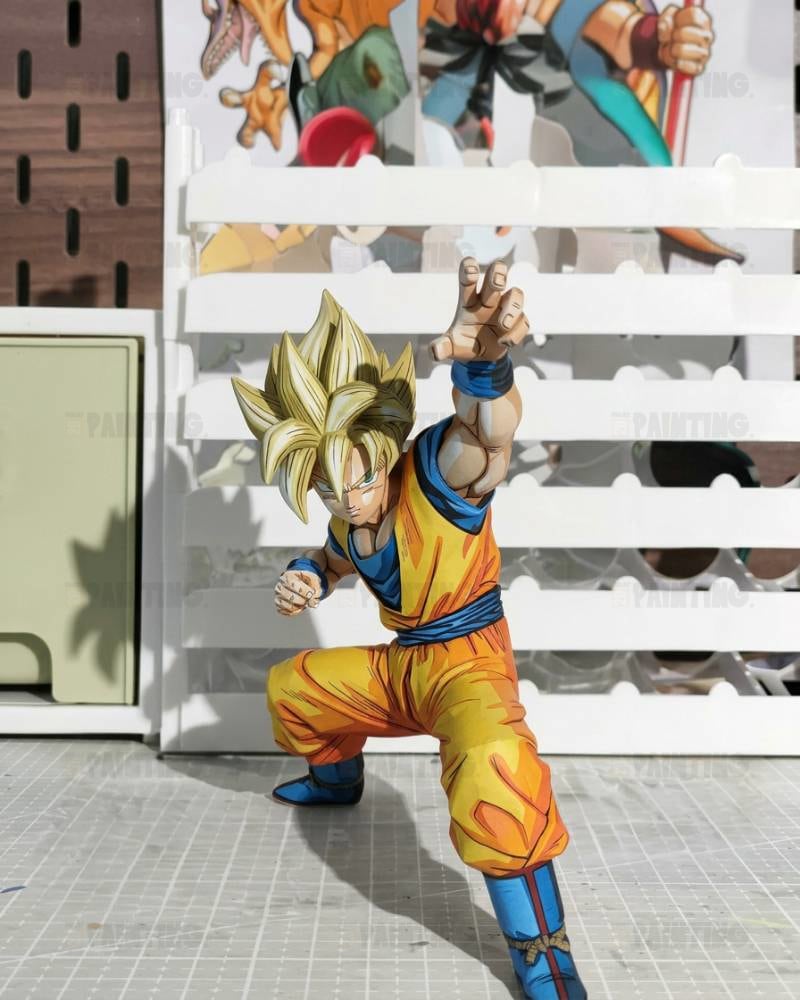 Dragon Ball History Of Son Goku Super Saiyan Figure Repaint