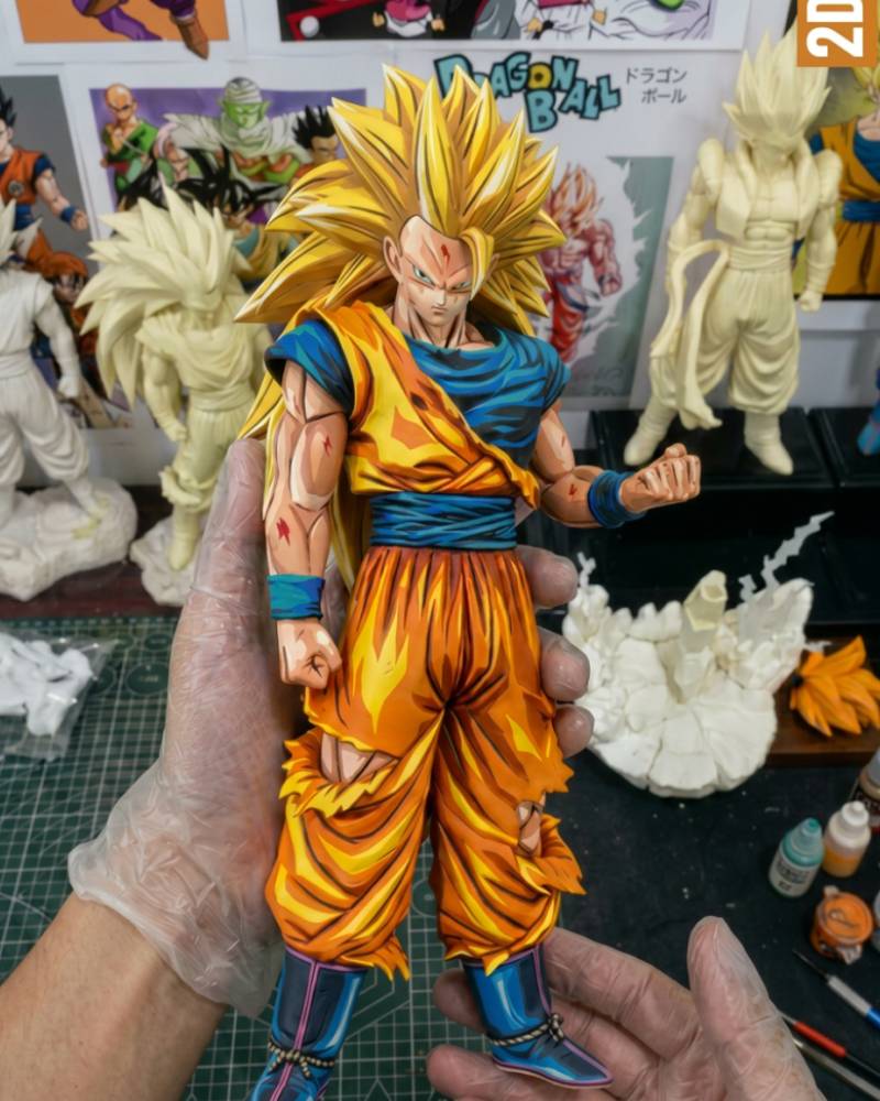 Dragon Ball Z Son Goku Super Saiyan 3 Figure Repaint