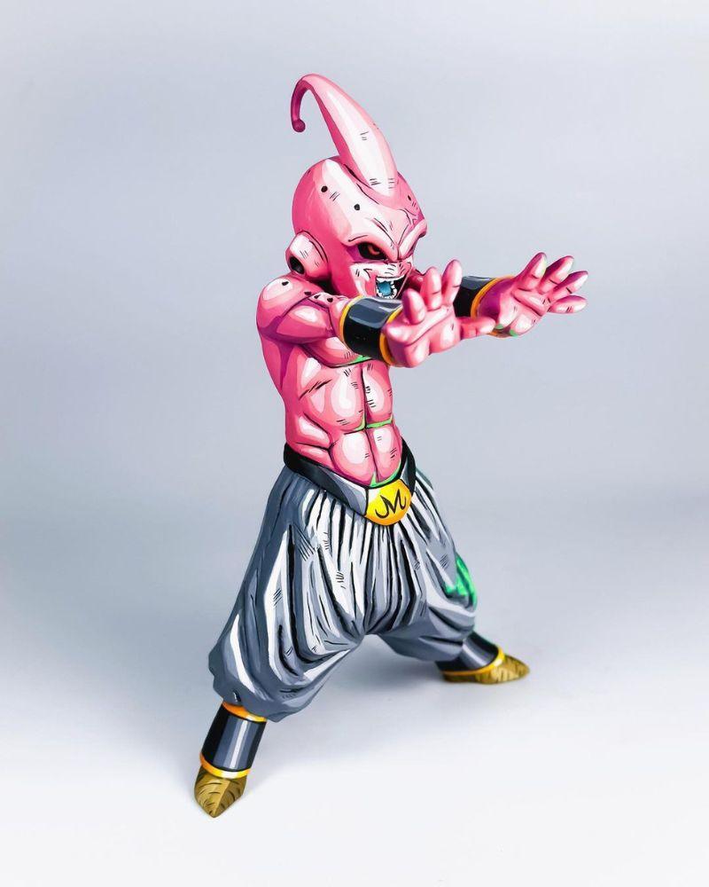 18CM Dragon Ball Z Majin Buu Figure Repaint - 2D Figure Painting