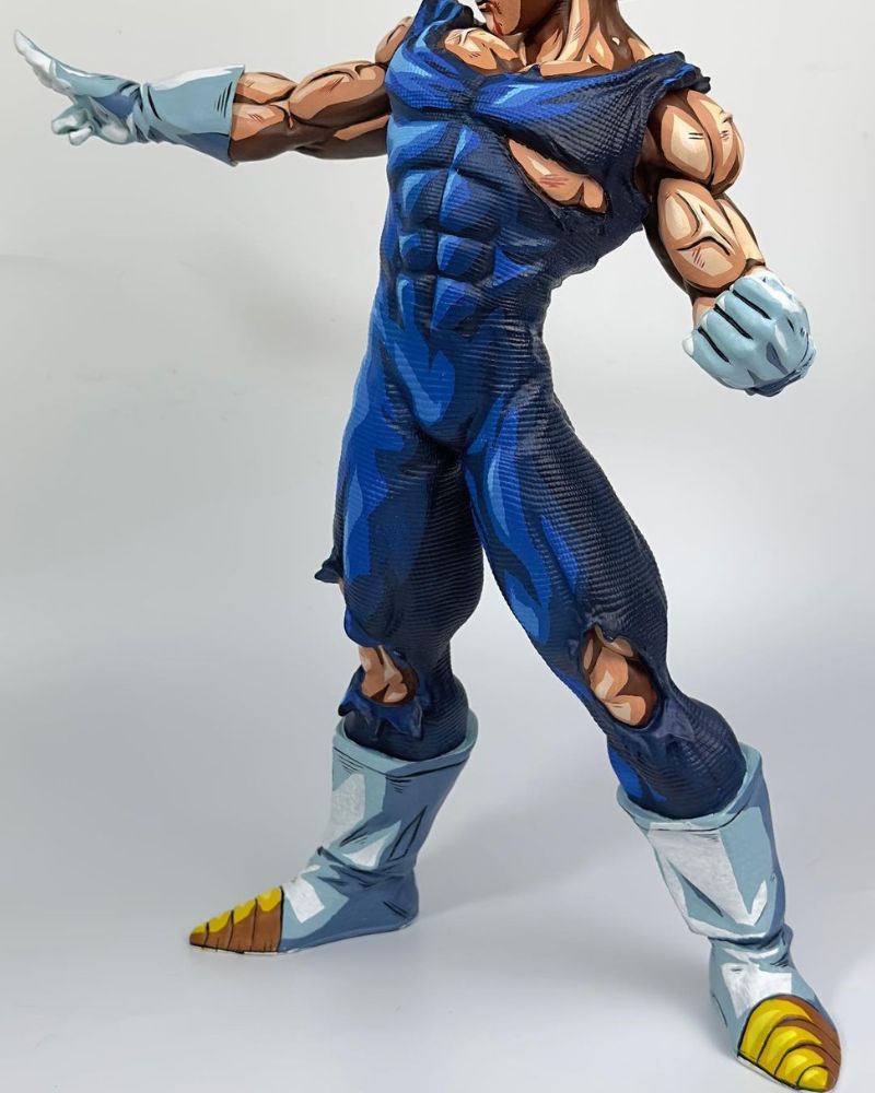 30CM Dragon Ball Z Majin Vegeta Figure Repaint