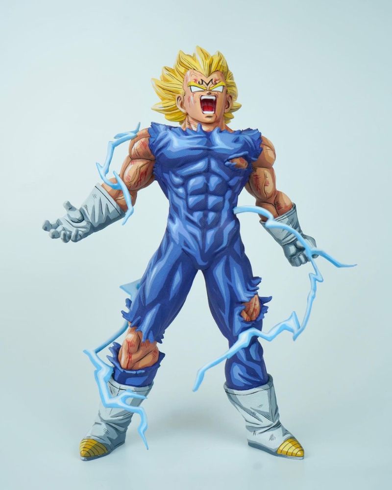 30CM Dragon Ball Z Majin Vegeta Final Explosion Figure Repaint