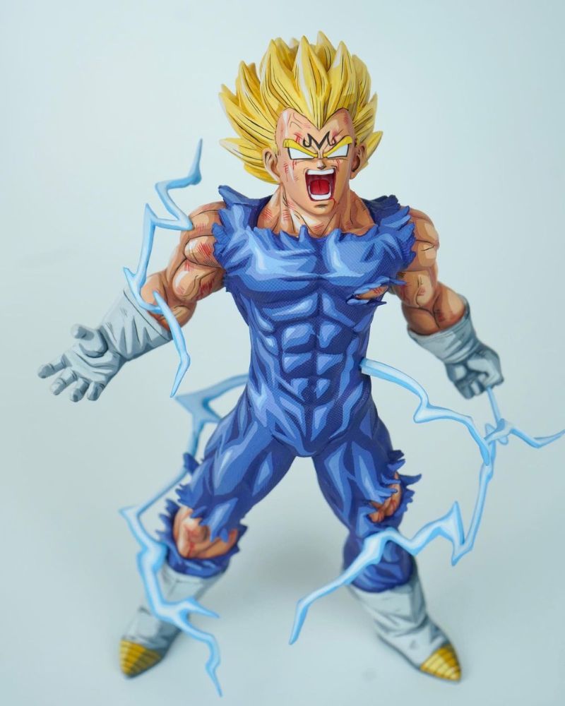 30CM Dragon Ball Z Majin Vegeta Final Explosion Figure Repaint