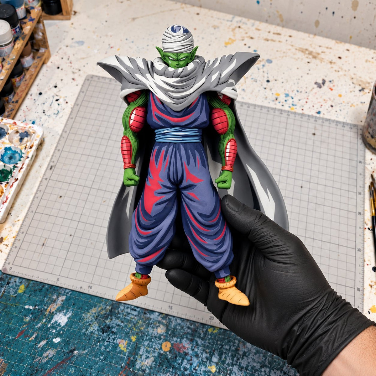 Dragon Ball Z Piccolo 2D Anime Colour Figure Repaint — workshop view