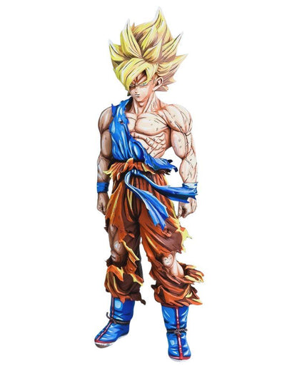 30CM Dragon Ball Z Son Goku SSJ Repaint - 2D Figure Painting