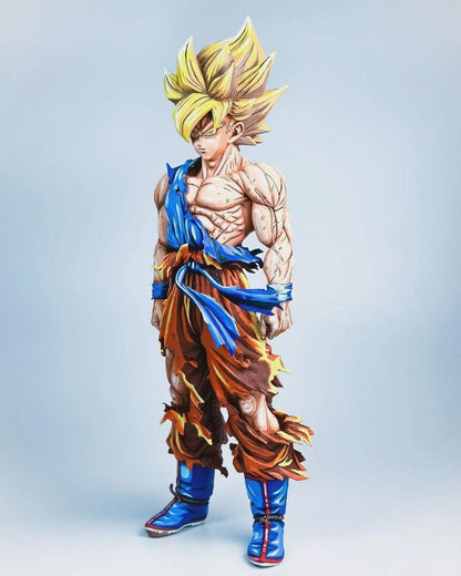 30CM Dragon Ball Z Son Goku SSJ Repaint - 2D Figure Painting