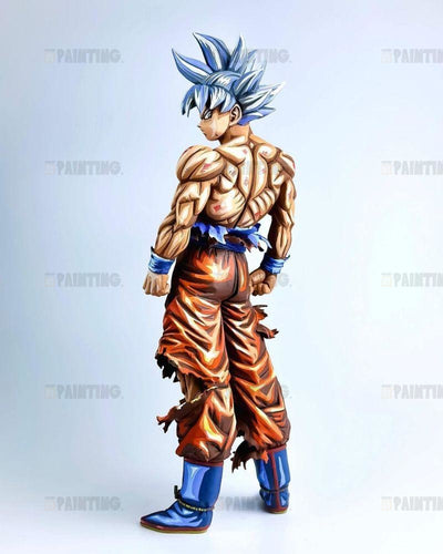 30CM Dragon Ball Z Son Goku Ultra Instynkt Figure Repaint - 2D Figure Painting