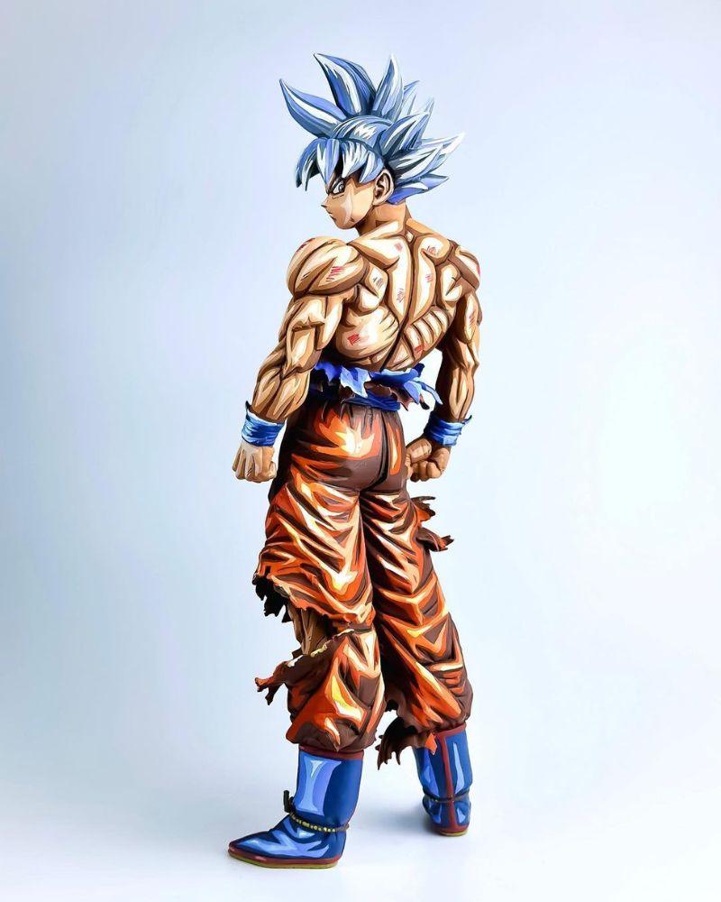 30CM Dragon Ball Z Son Goku Ultra Instynkt Figure Repaint - 2D Figure Painting