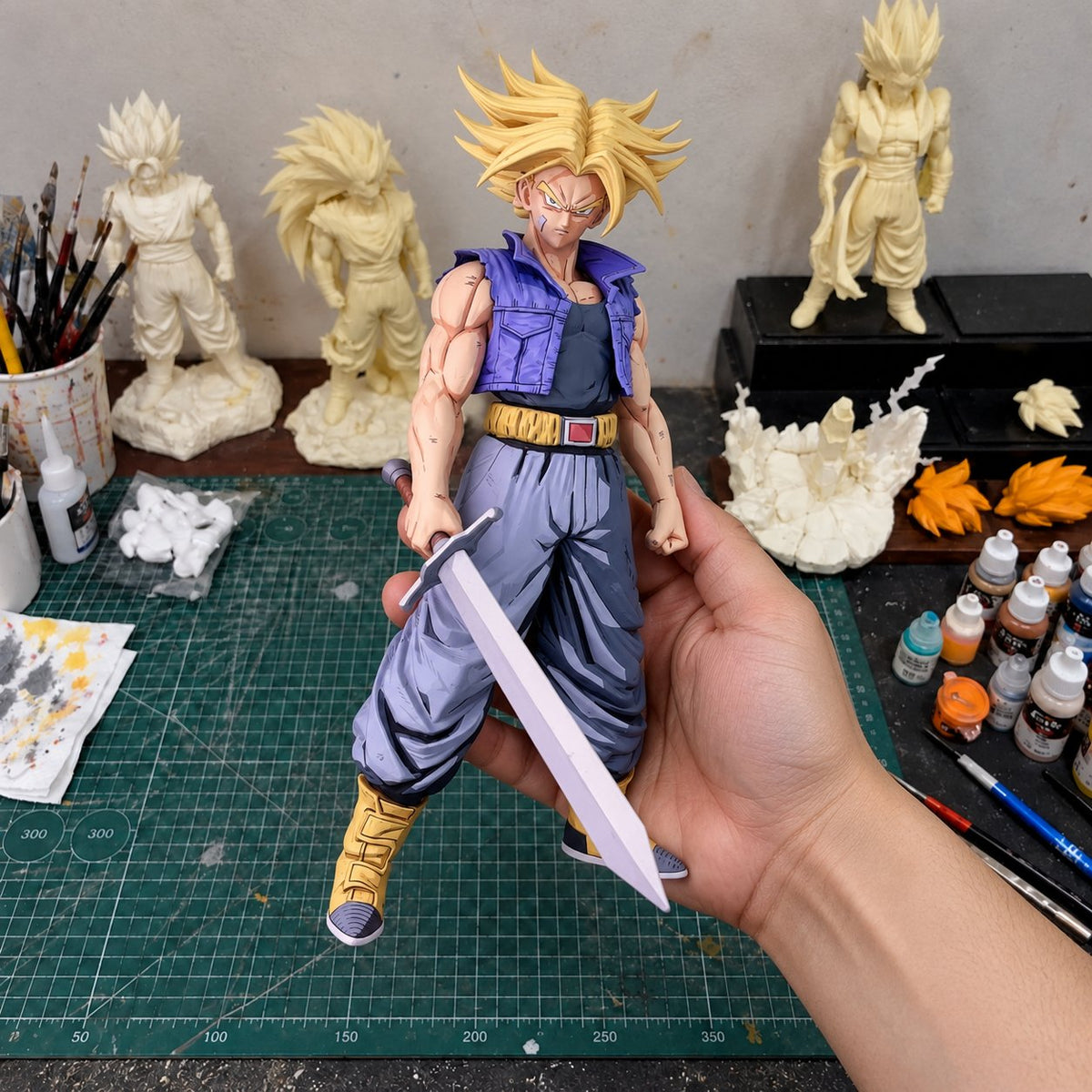 Dragon Ball Trunks Anime Colour 2D Figure Repaint — workshop view
