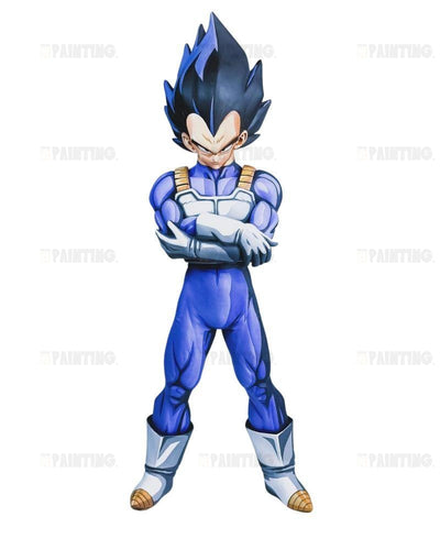 30CM Dragon Ball Z Vegeta Figure Repaint - 2D Figure Painting
