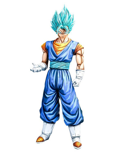 32CM Dragon Ball Z Vegito Blue Figure Repaint - 2D Figure Painting