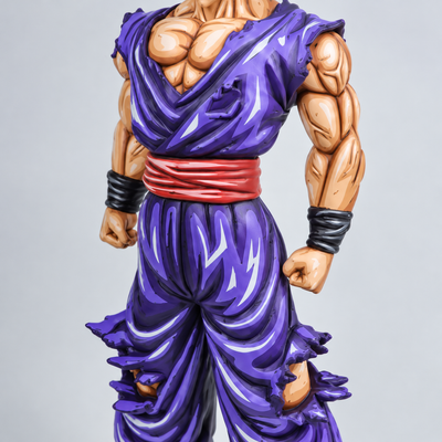 Hand-painted Gohan Beast figure — torso paint detail