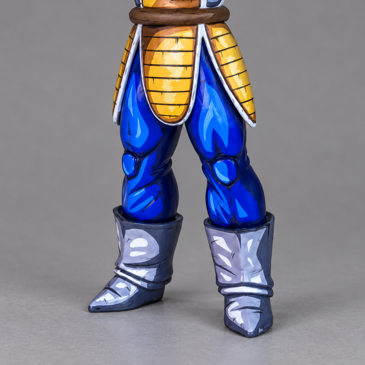 Hand-painted Prince Vegeta figure — feet and lower-leg detail