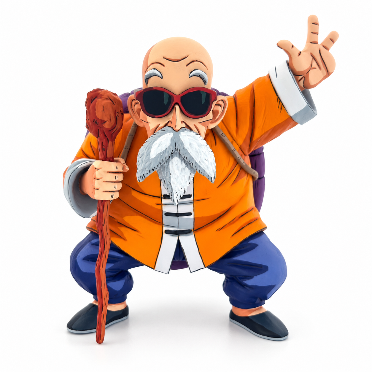 Dragon Ball Master Roshi Figure Repaint — Staff & Turtle Shell